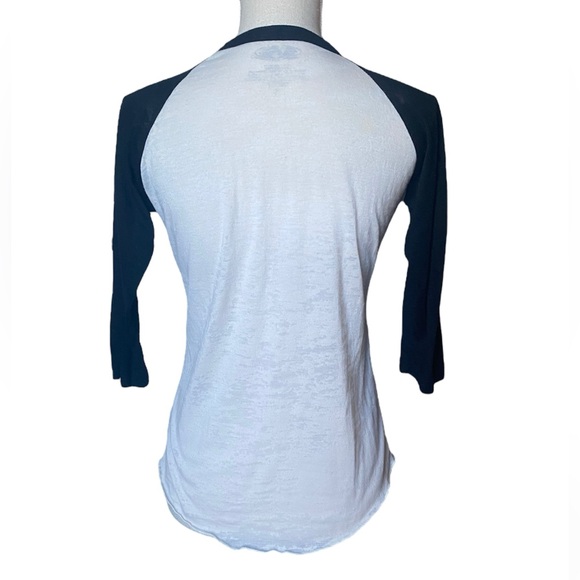 Majestic Threads | Women’s | Brooklyn Basketball Mid Sleeve Baseball T- Shirt - Picture 3 of 13